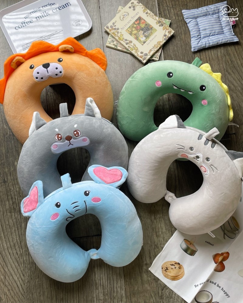 Gối kê cổ cúc bấm Động vật