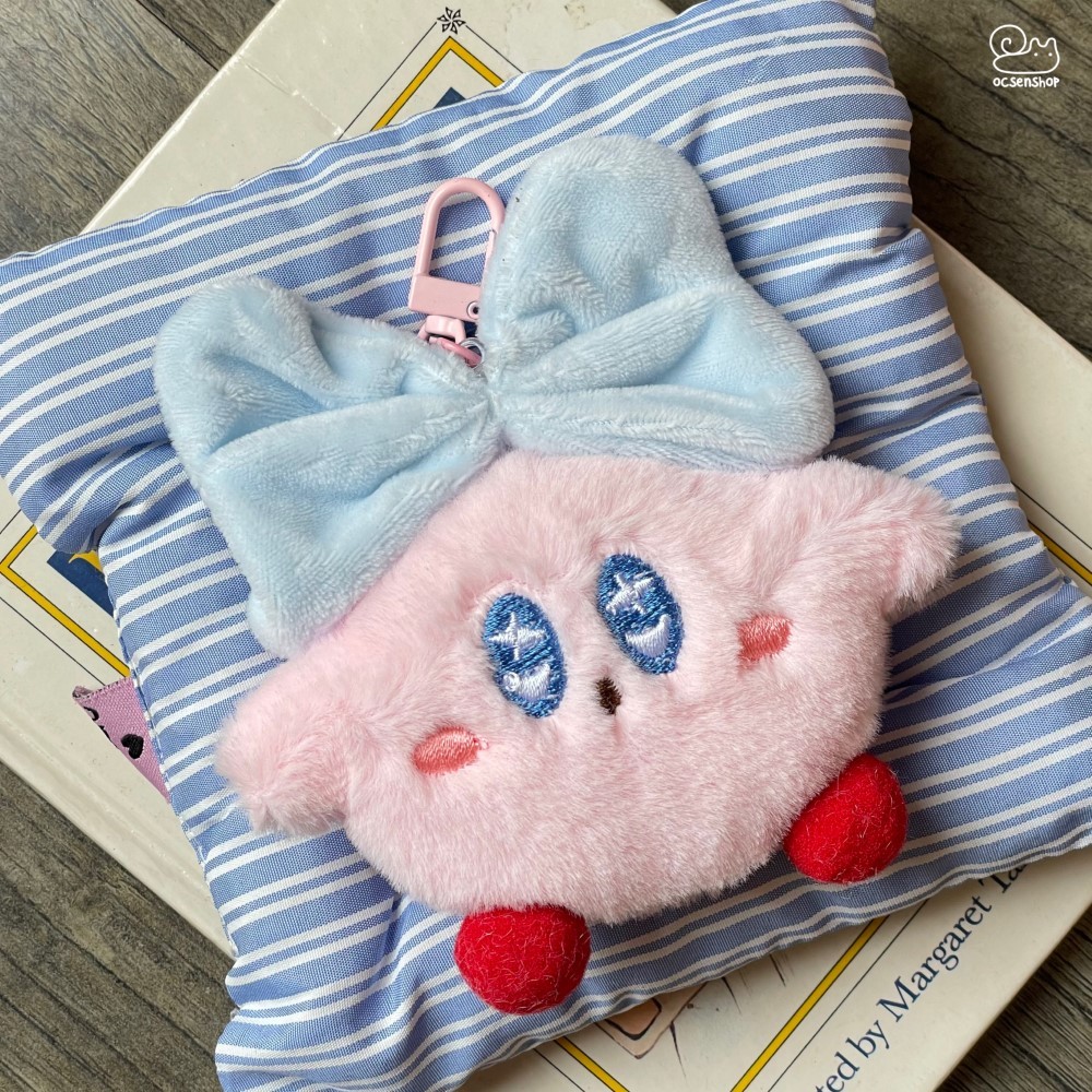 Móc khóa bông Kirby má hồng