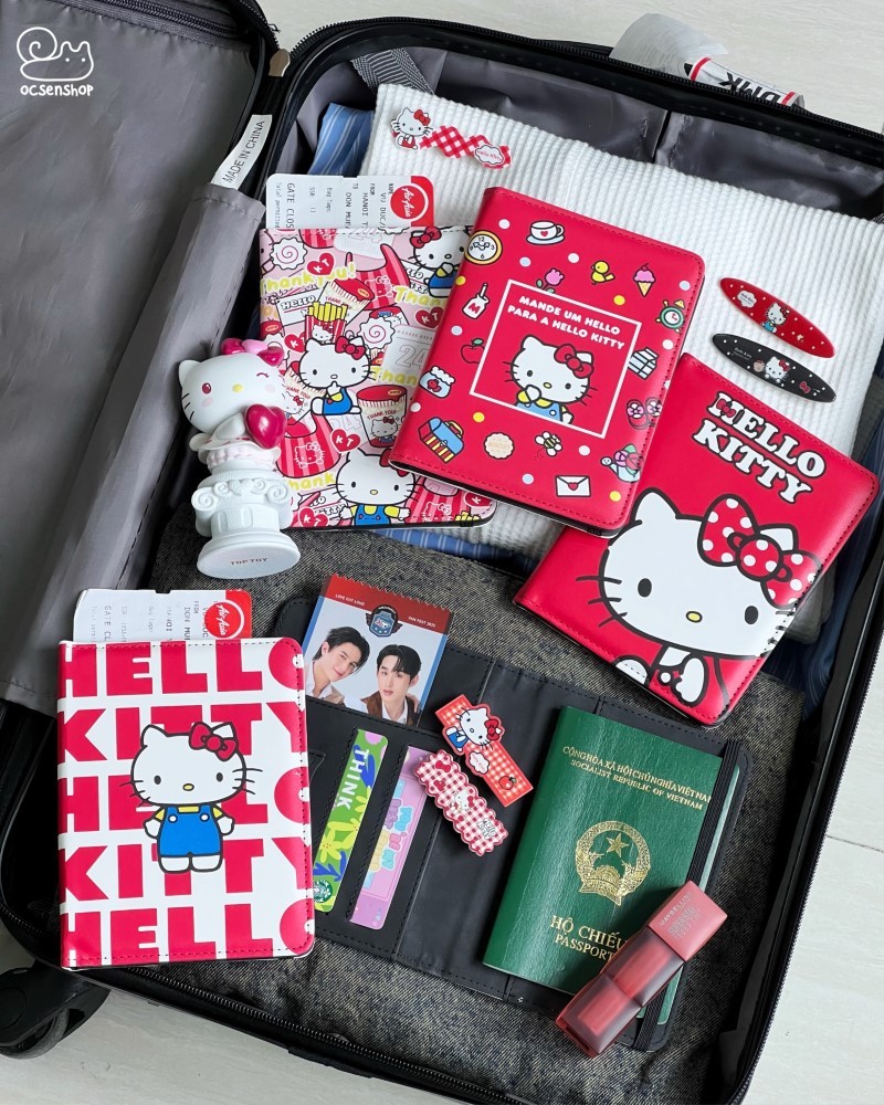 Vỏ passport Hello Kitty