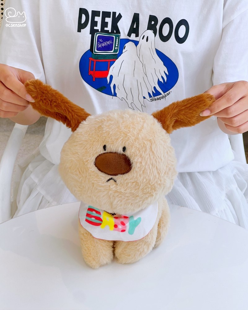 Cún bông đeo yếm (35cm)