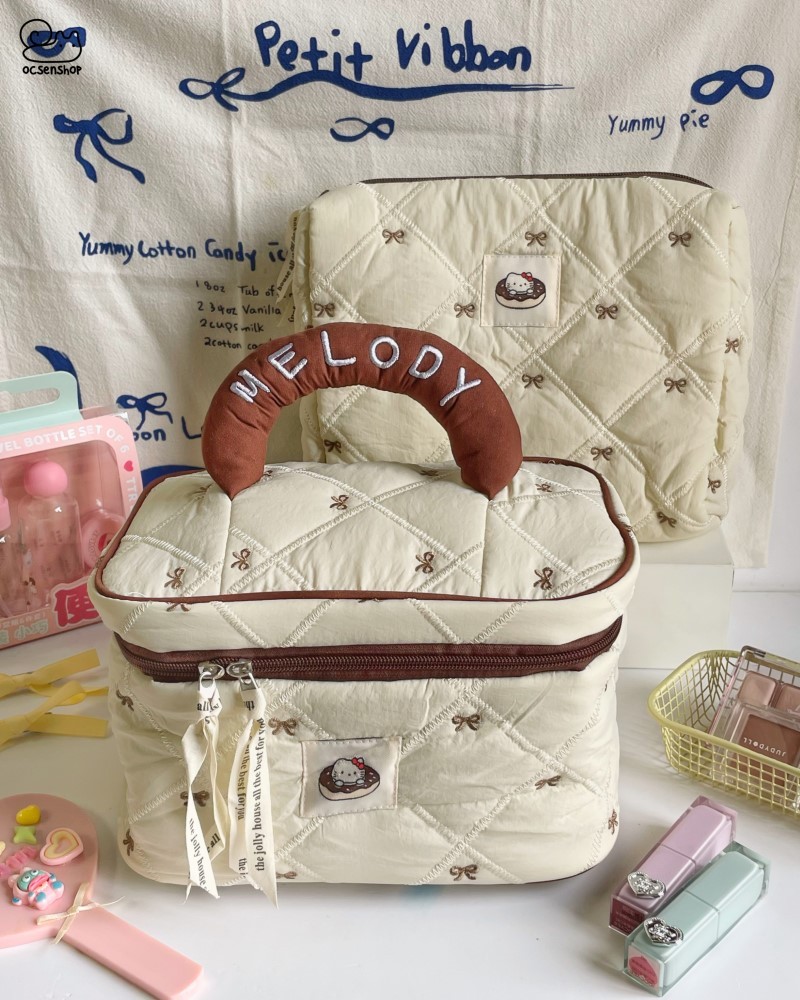 Túi đựng mĩ phẩm quai Melody