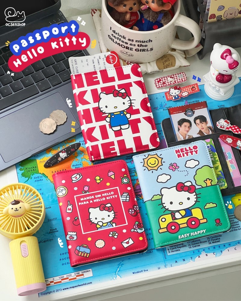 Vỏ passport Hello Kitty