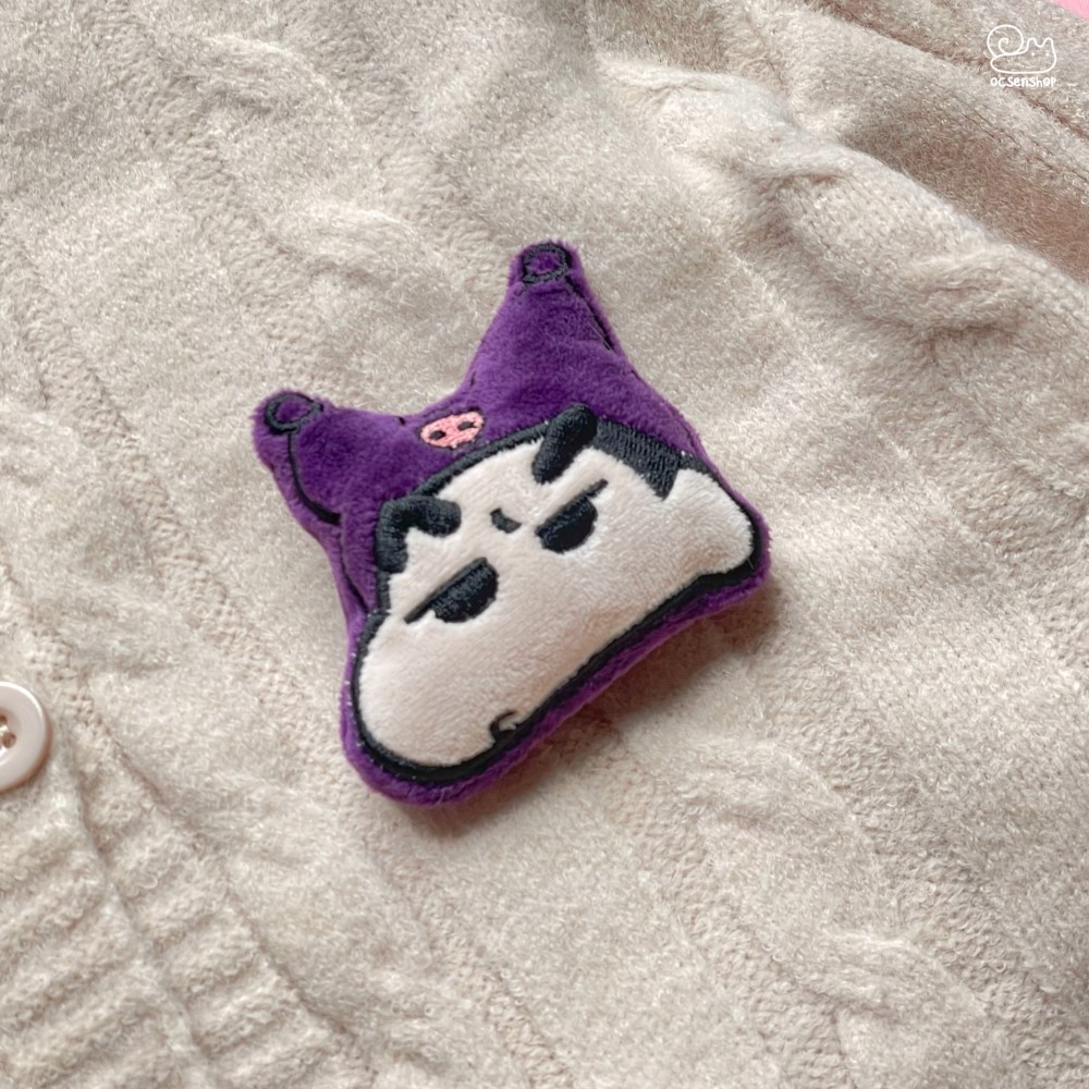 Pin cài áo bông Shin cosplay sanrio