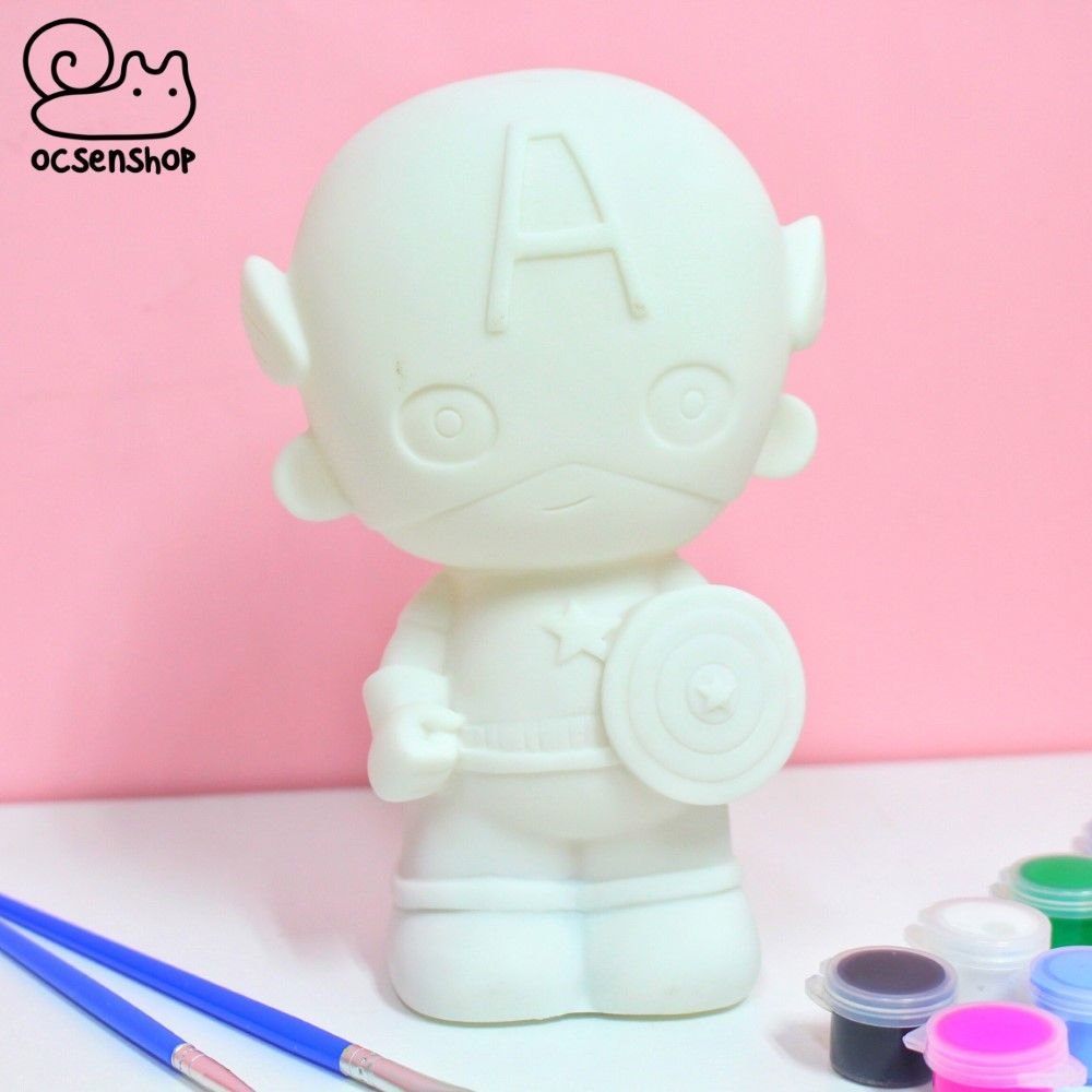 CB Tượng nhựa và màu chiết - Captain America (16cm)