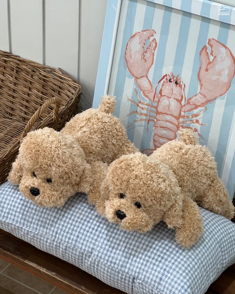 Cún bông xù nằm (33cm)