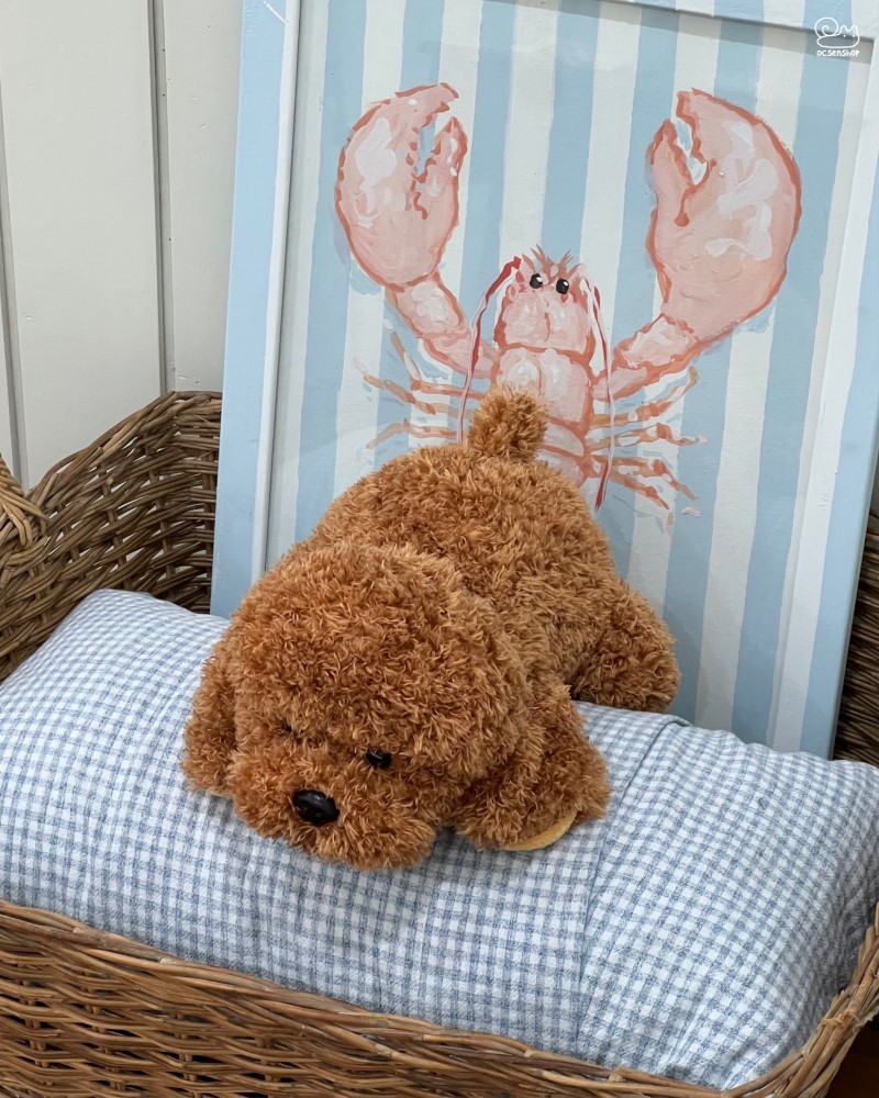 Cún bông xù nằm (33cm)