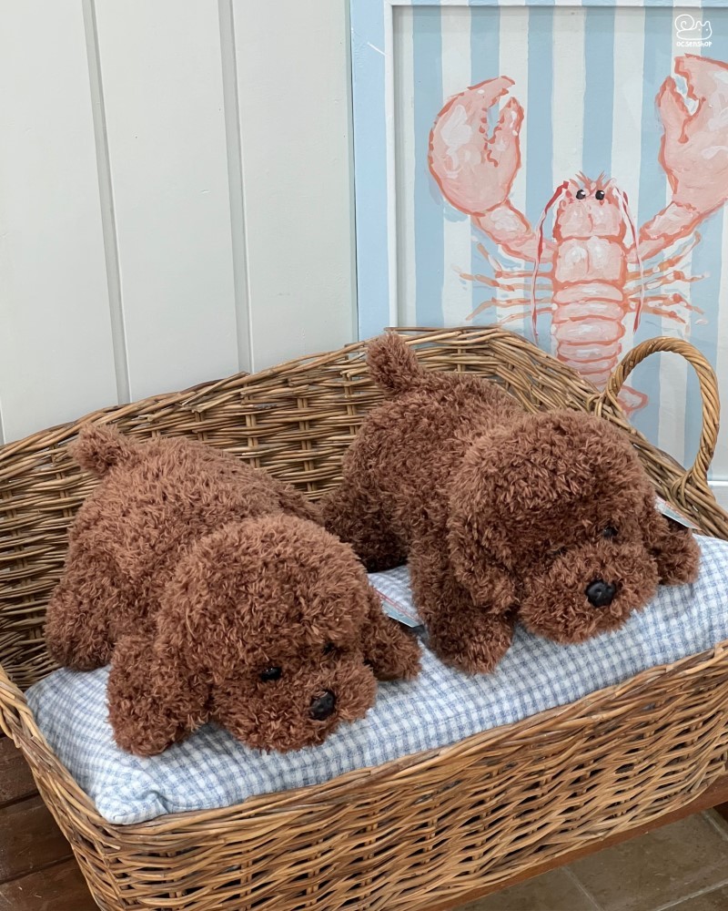 Cún bông xù nằm (33cm)