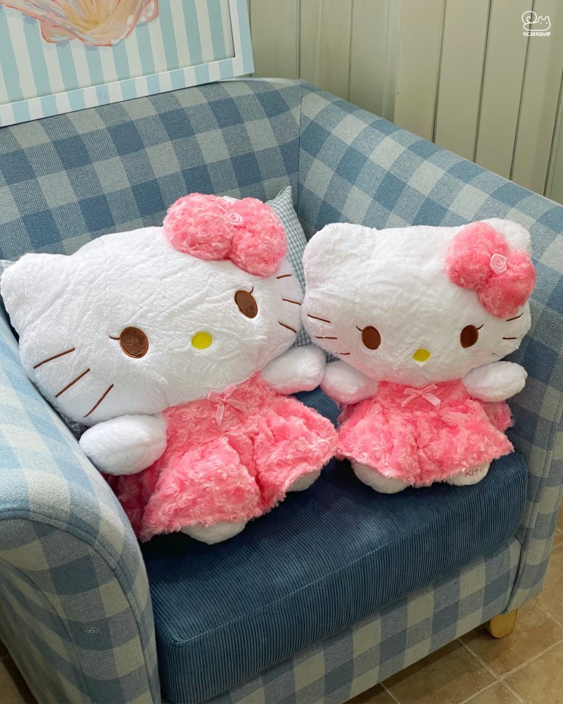 Sanrio bông đeo nơ hồng