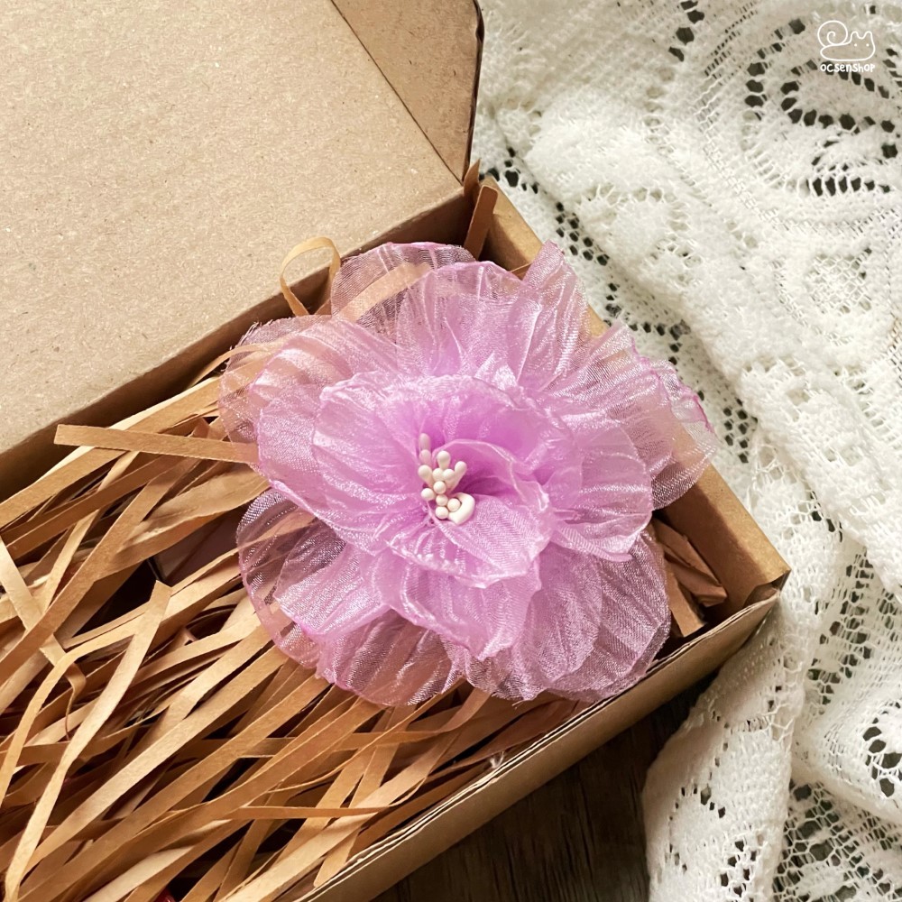Kẹp tóc Hoa mẫu đơn