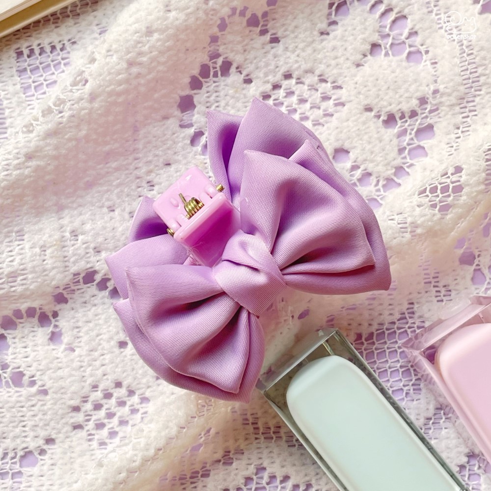 Kẹp tóc Nơ lụa mini (5,3cm)