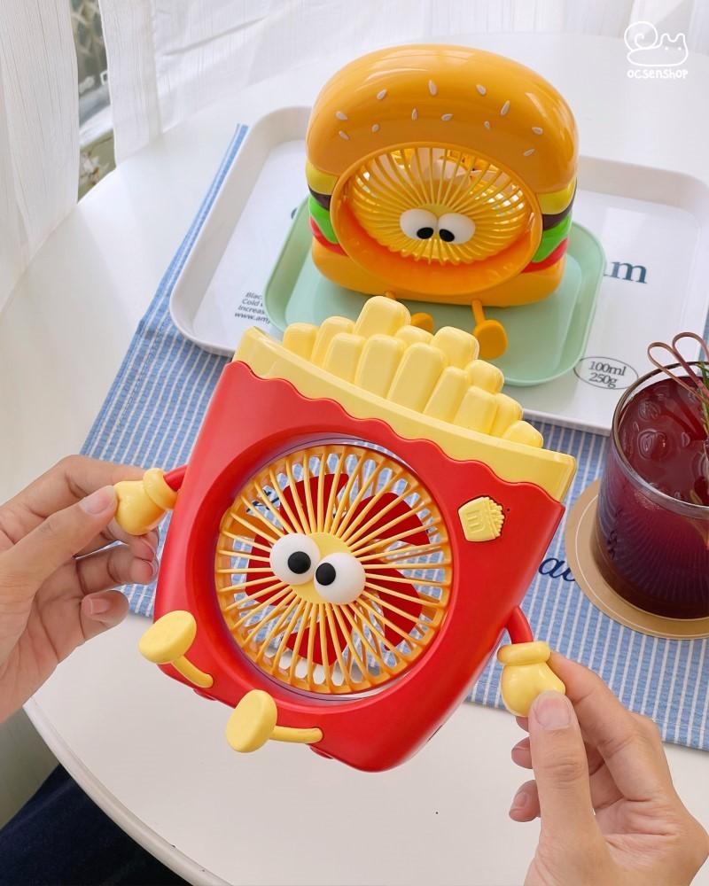 Quạt USB Fastfood (300-500mAH)