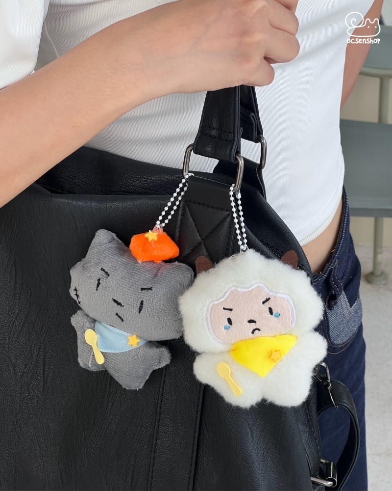 Móc khóa bông Sói & cừu