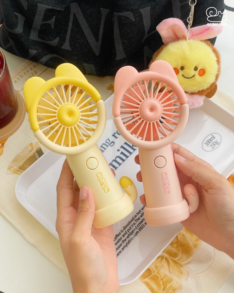 Quạt USB Kitten kèm đế (250mAh)