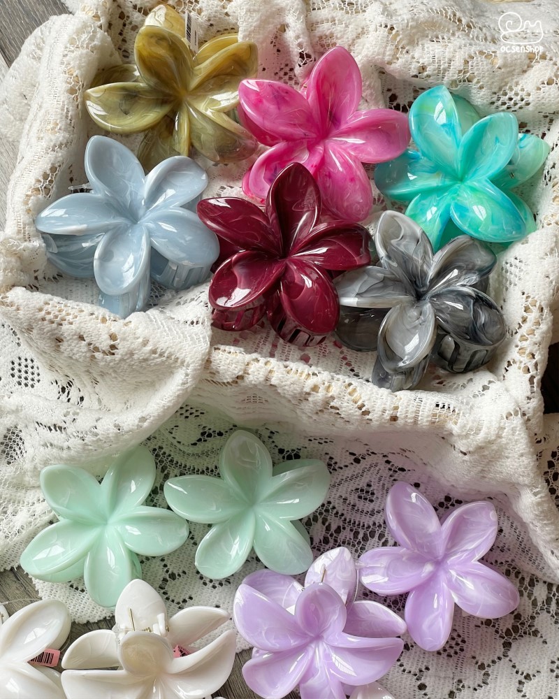 Kẹp càng cua hoa sứ Marble (8cm)