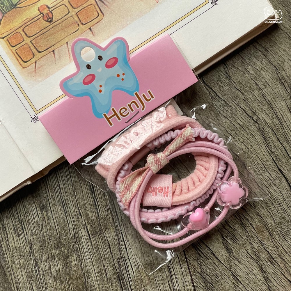 Set chun buộc tóc mix loại (4c)