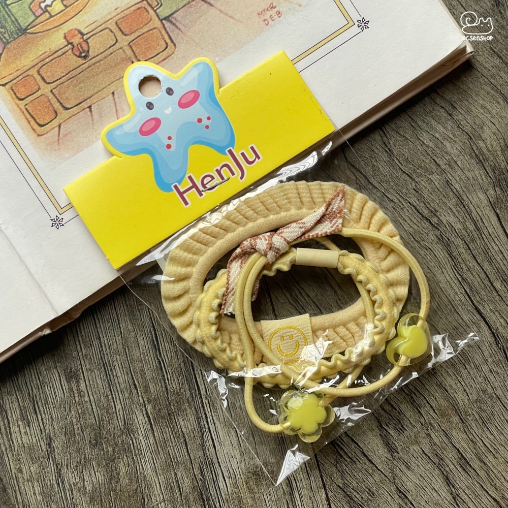 Set chun buộc tóc mix loại (4c)