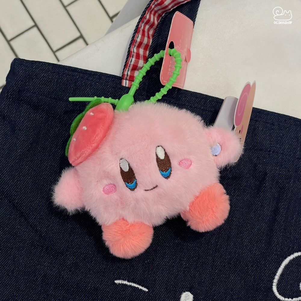 Móc khóa bông Kirby má hồng