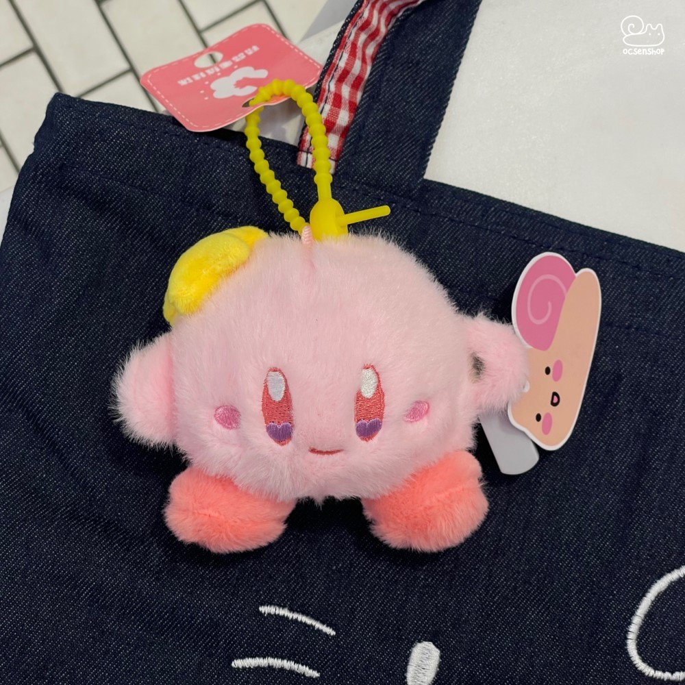 Móc khóa bông Kirby má hồng