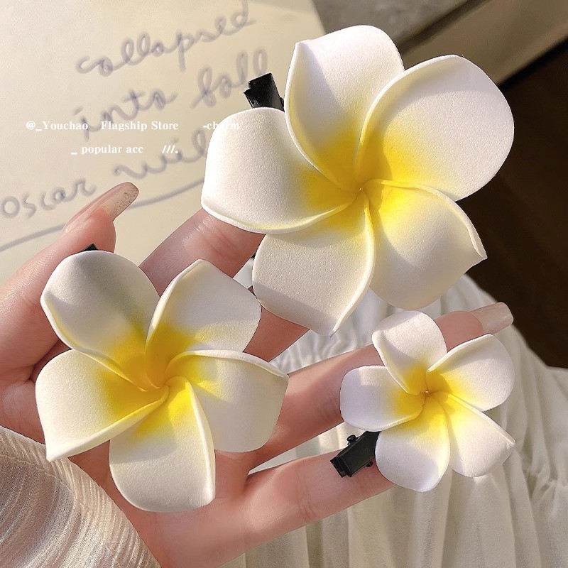 Kẹp tóc Hoa sứ