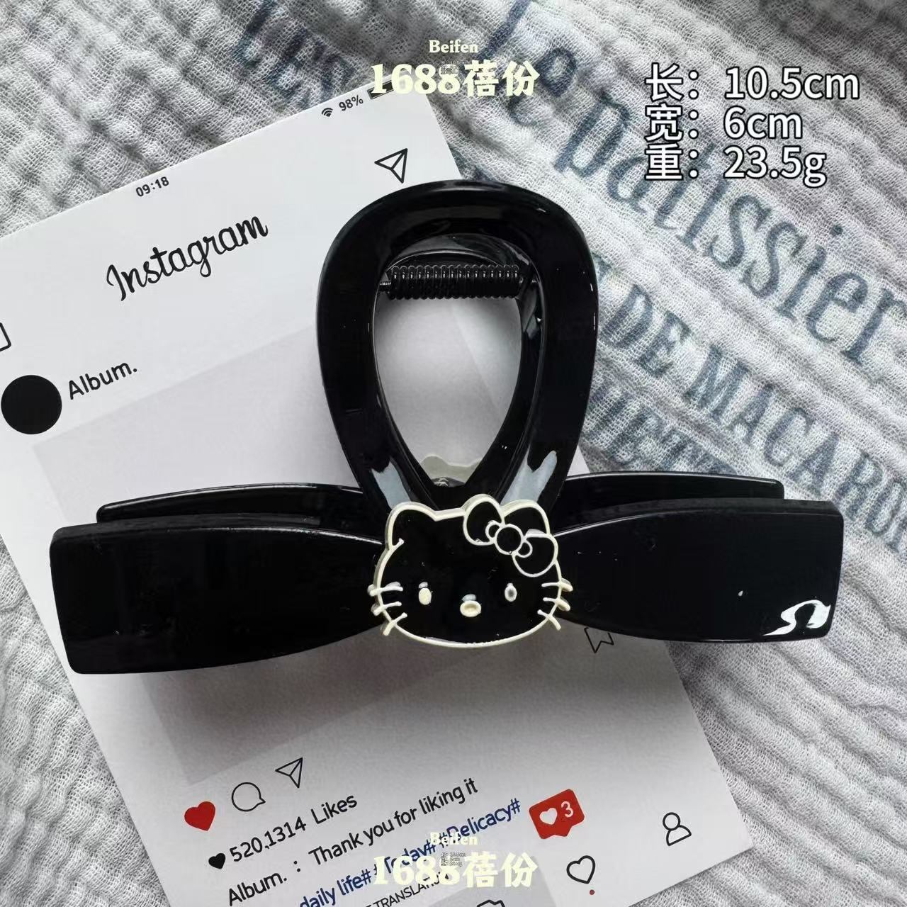 Kẹp càng cua Nơ Hello kitty (8cm)