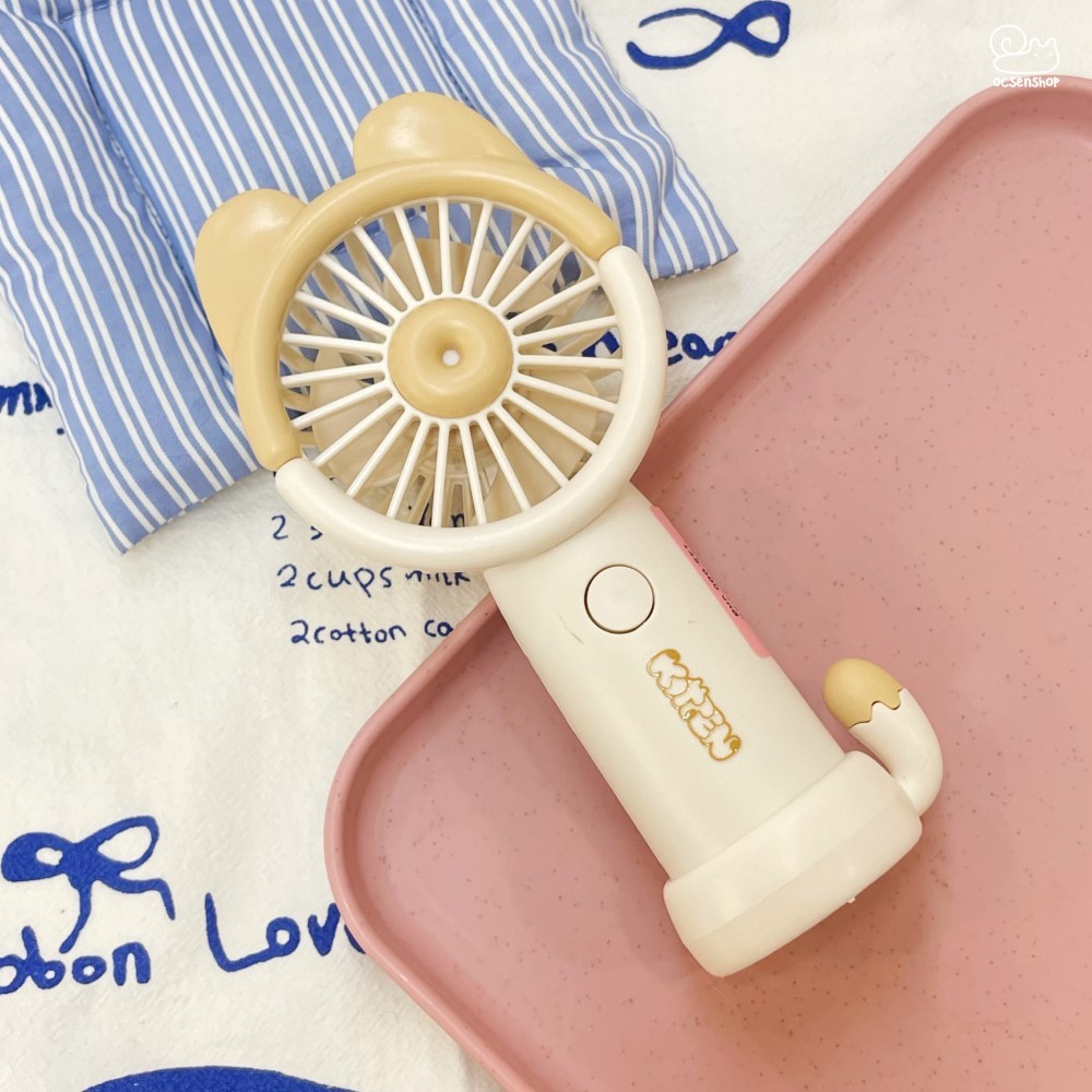 Quạt USB Kitten kèm đế (250mAh)