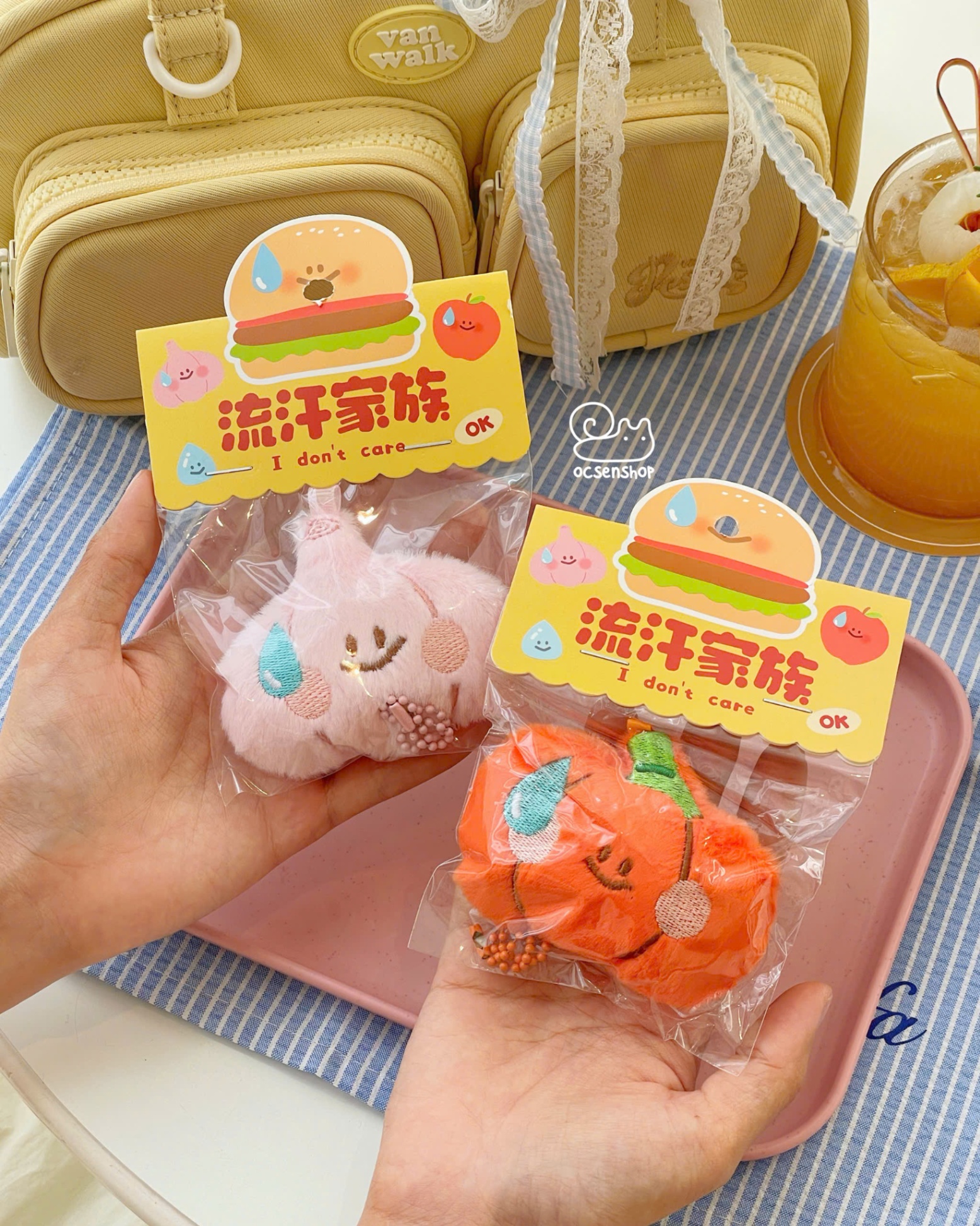 Móc khóa bông Rau Củ emotion