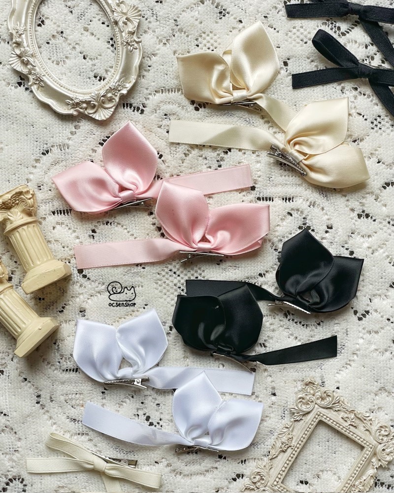 Set kẹp tóc Nơ kẹp bên tai (2c)(15cm)