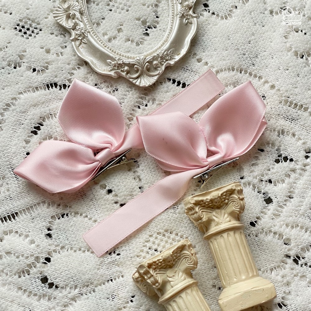 Set kẹp tóc Nơ kẹp bên tai (2c)(15cm)