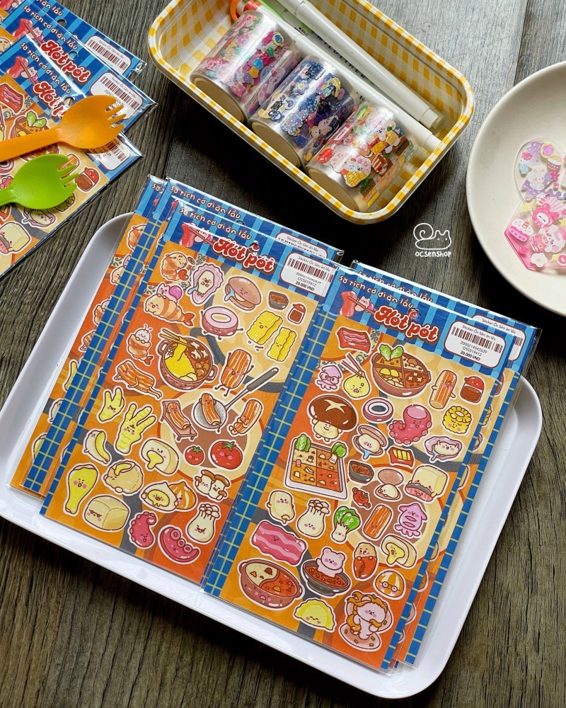 Sticker Ốc sên Ăn lẩu