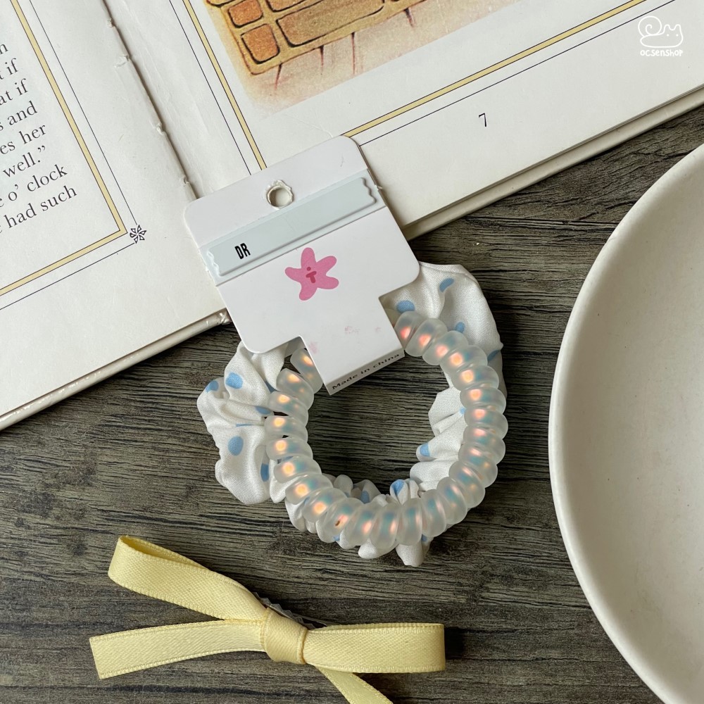 Set chun xoắn + scrunchie (2c)