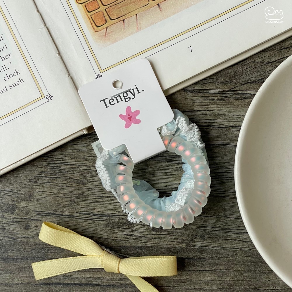 Set chun xoắn + scrunchie (2c)