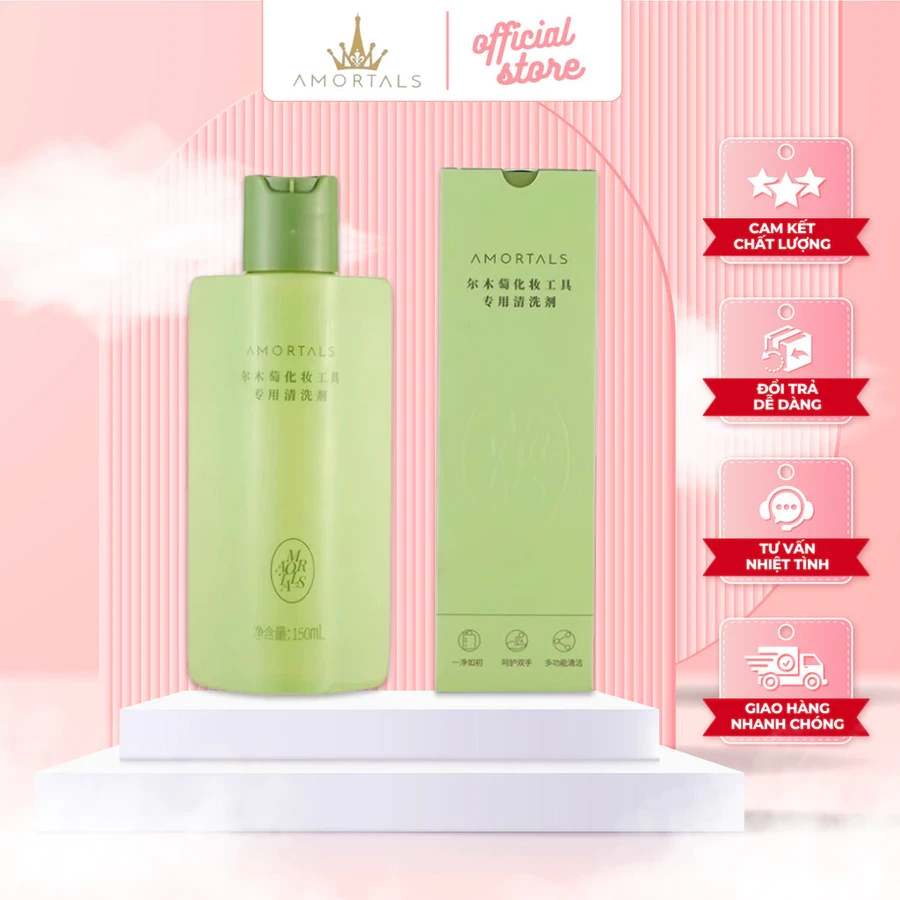 Nước rửa dụng cụ trang điểm Amortals (65ml)