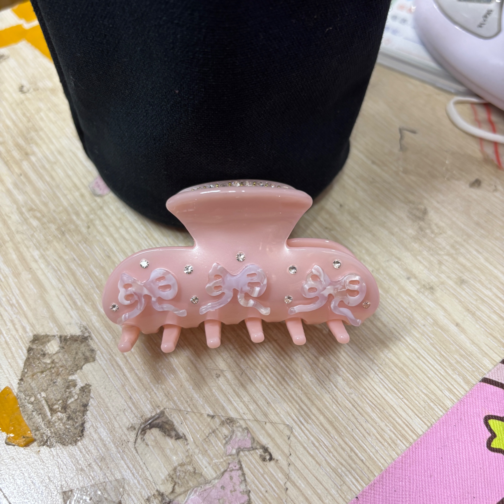 Kẹp càng cua gắn đá Nơ (8cm)