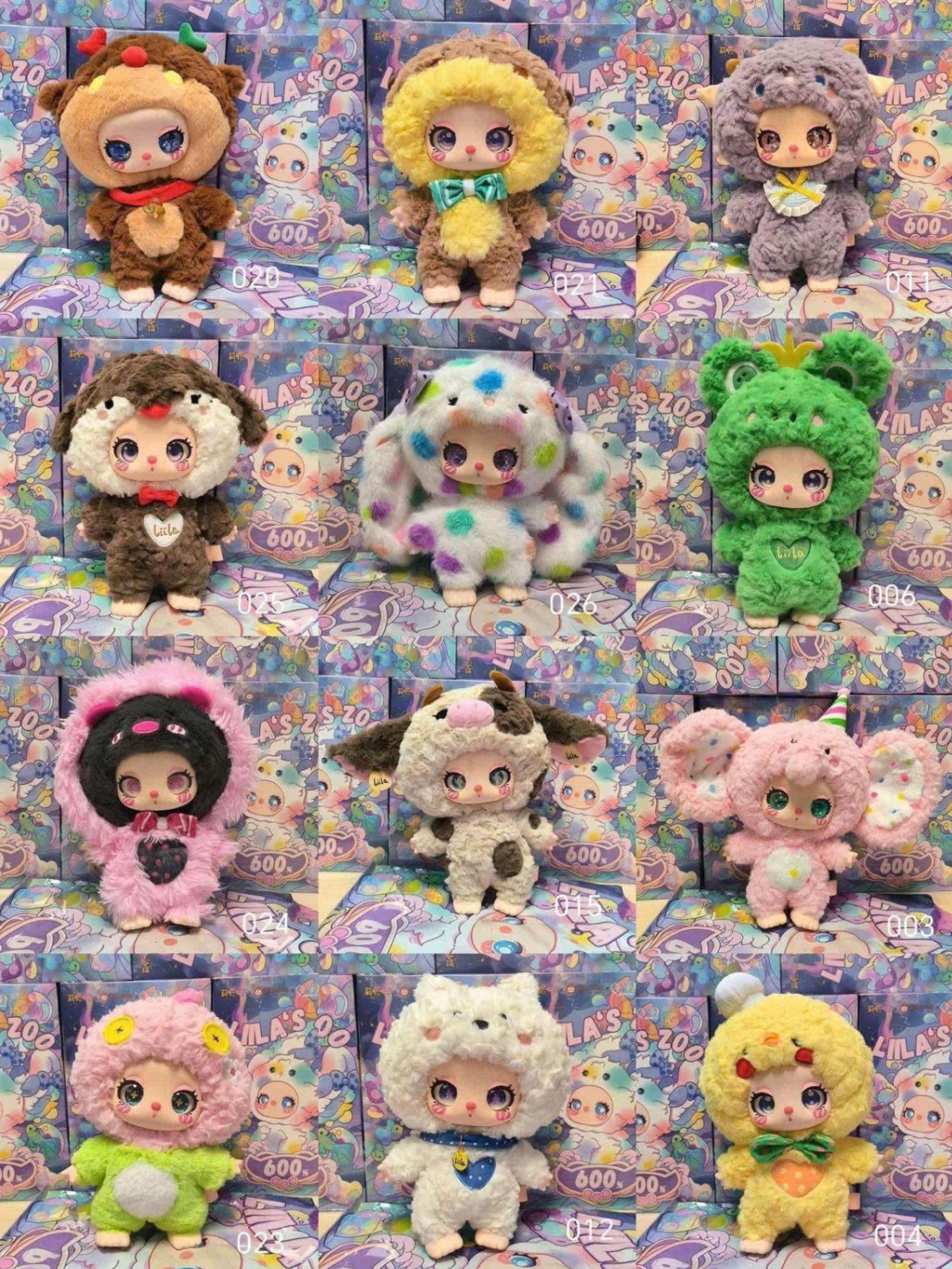 Blind box bông Liila's Zoo 600%