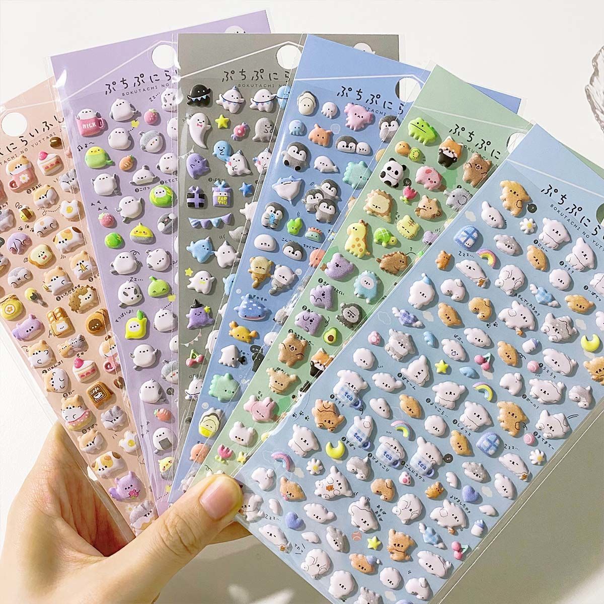 Sticker nổi Động vật Nhật (19,5x9cm)