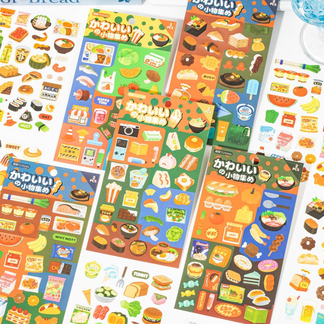 Sticker Đồ ăn Nhật (18x11cm)(2 tấm)