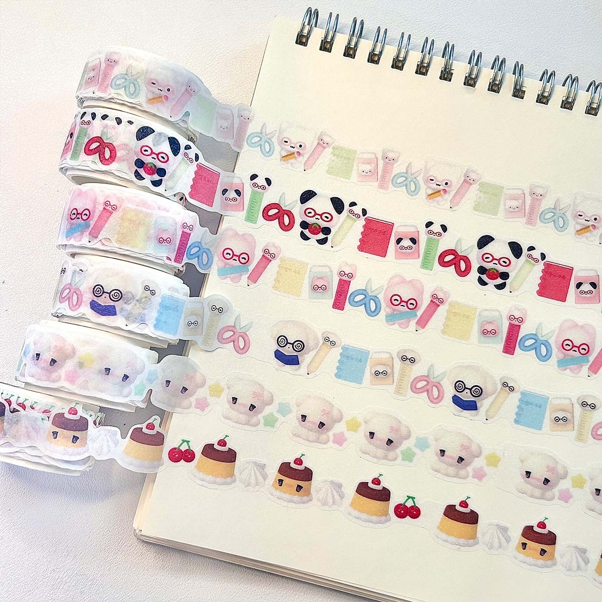 Washitape waka waka cán nhũ cát (2cm)