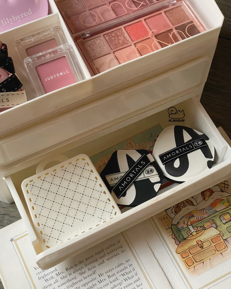 Bộ mút phấn Amortals Double A (2c + 1 hộp đựng)