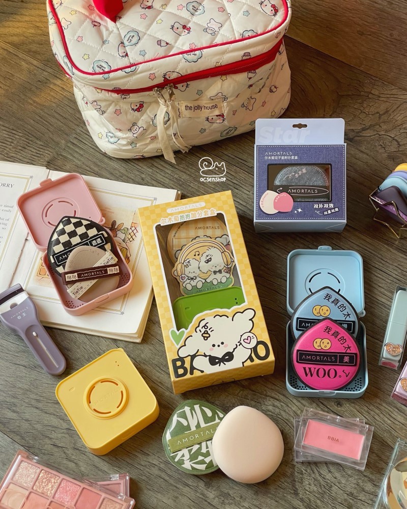 Bộ bông mút Amortals tán kem nền (3c)