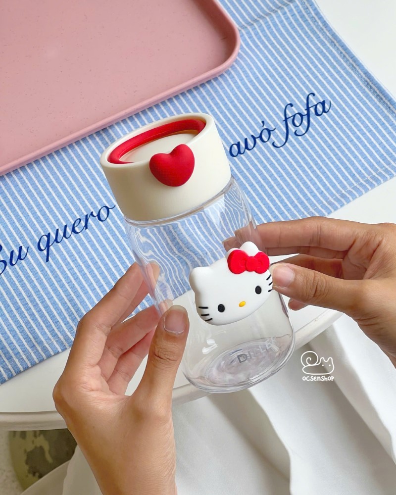 Bình nước nhựa Hello Kitty Diller (380ml)