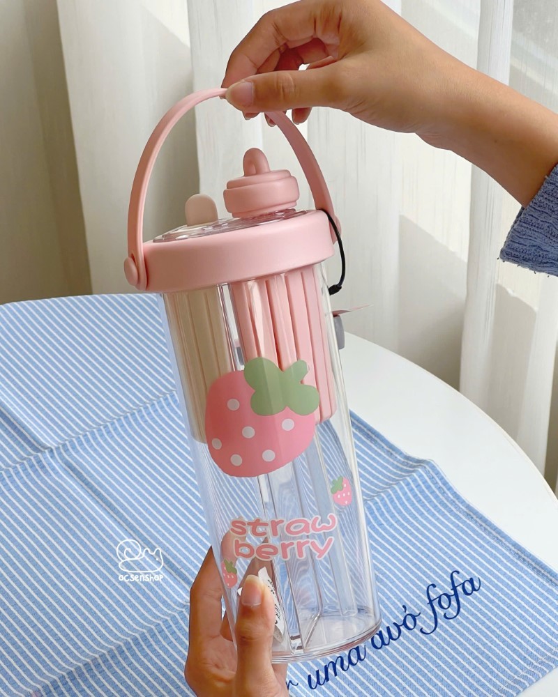 Bình nước nhựa 2 ngăn Trái cây (800ml)