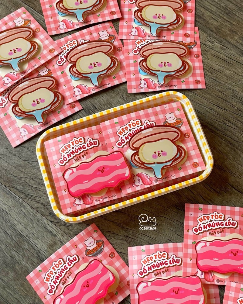 Kẹp tóc BST Hót Pót party (7cm)