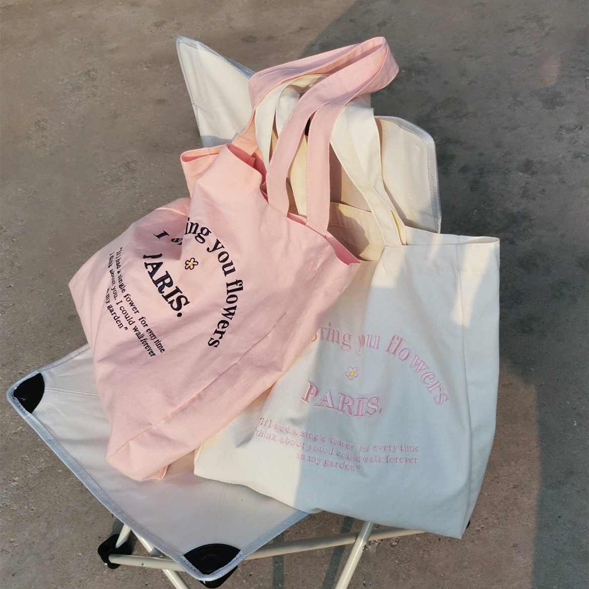 Totebag I will bring you flowers