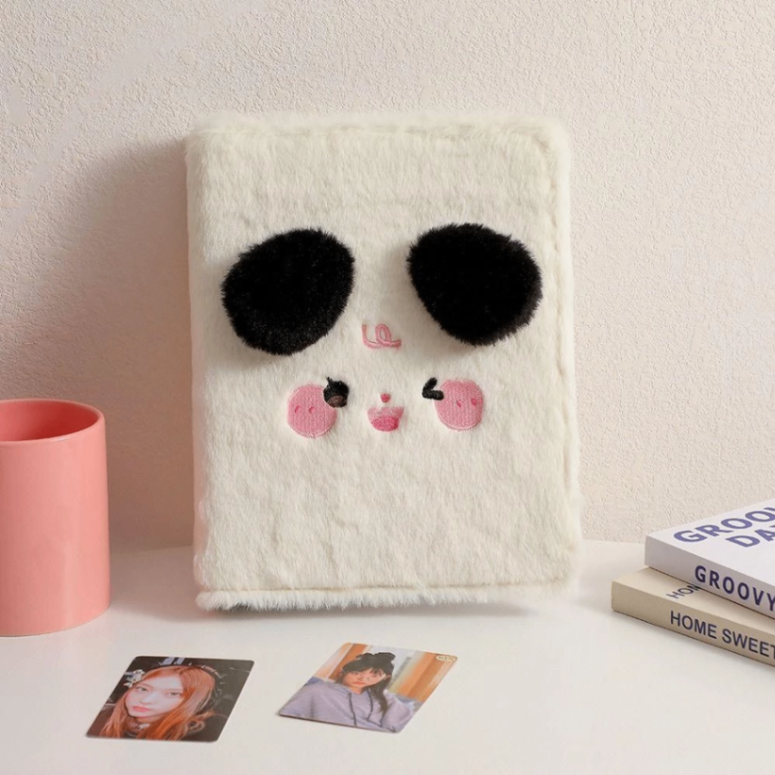 Binder cover A5 lông mịn Động vật tai nổi (23,5x18x5cm)