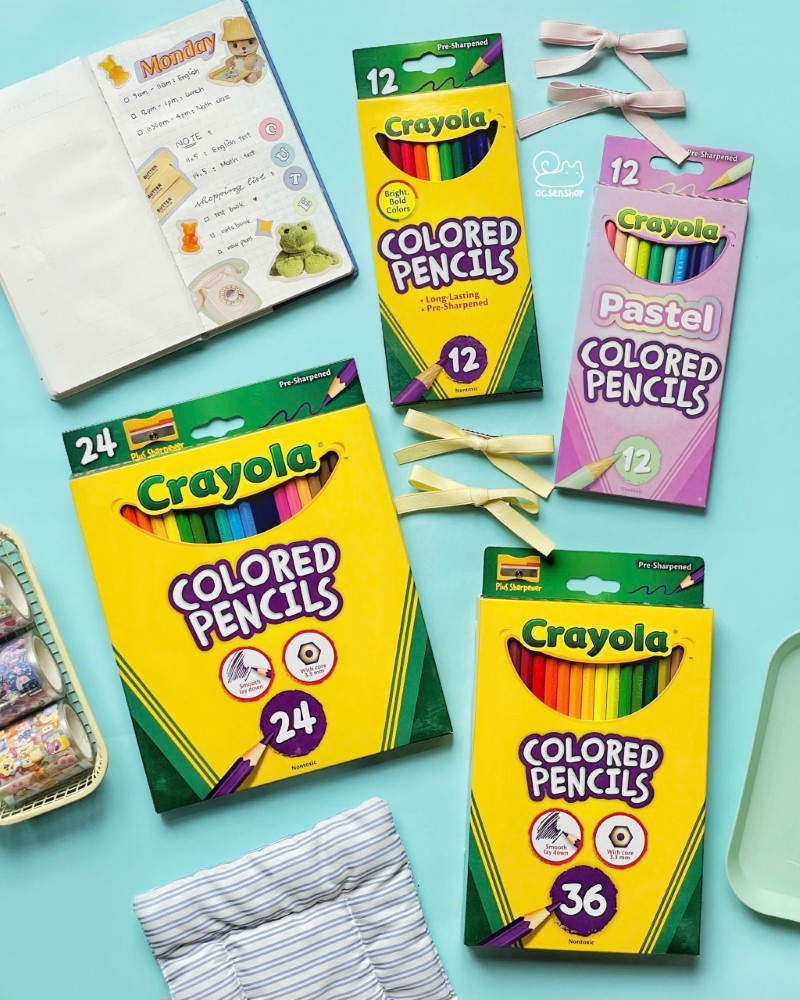 Bộ bút chì Crayola Colored Pencil 12 màu tone pastel 682030