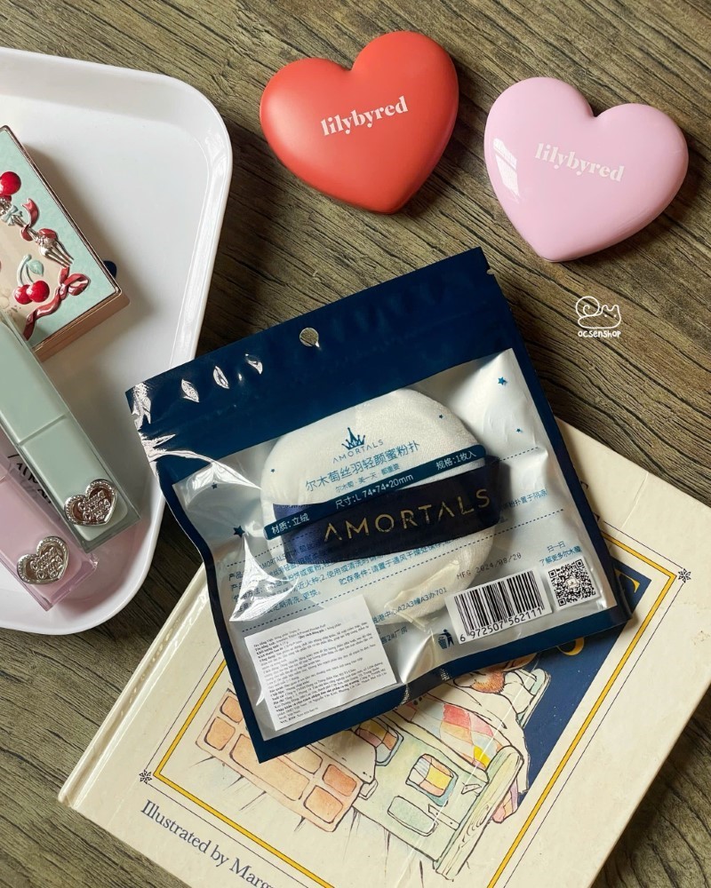 Bông phấn Amortals tán phấn phủ