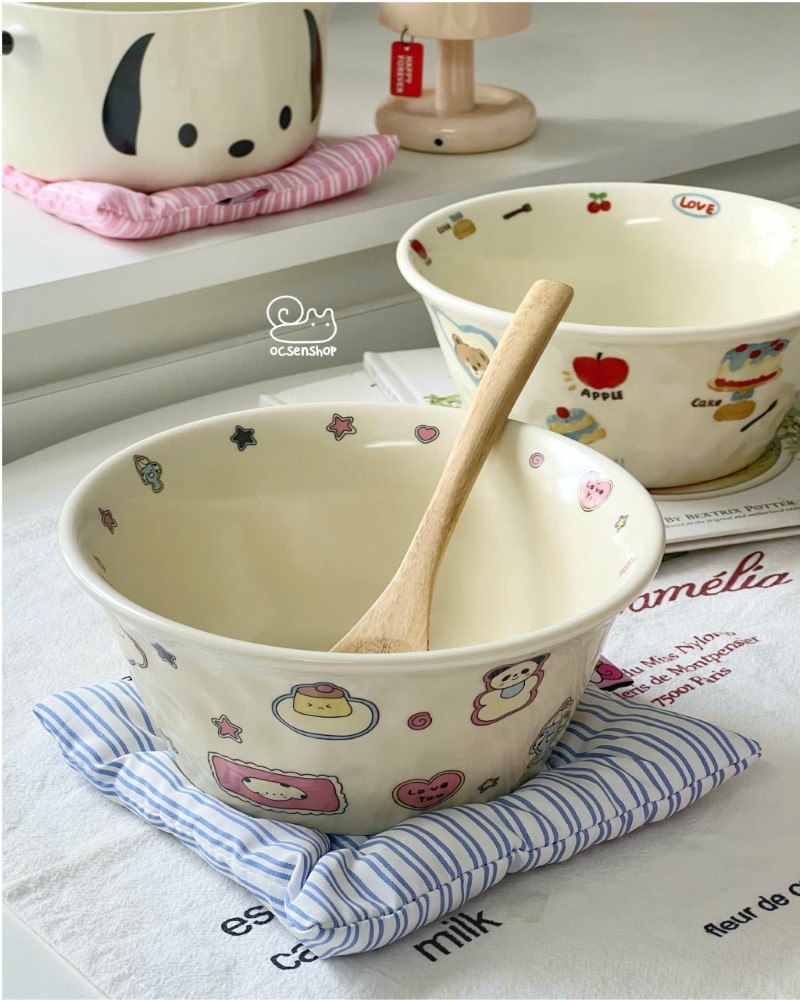 Bát sứ động vật họa tiết