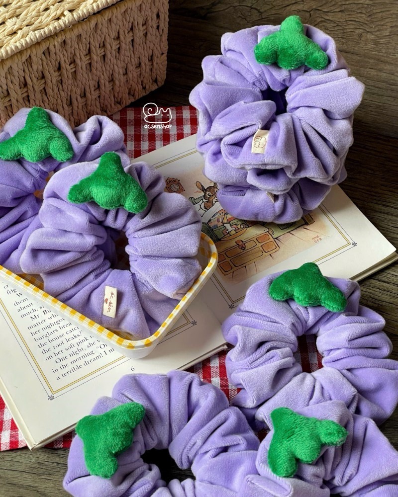Scrunchie bông Ốc sên