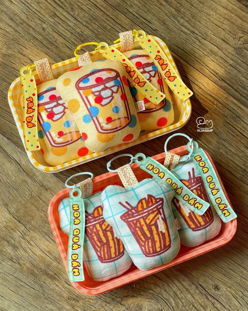 Móc khoá bông Ốc sên quà chiều