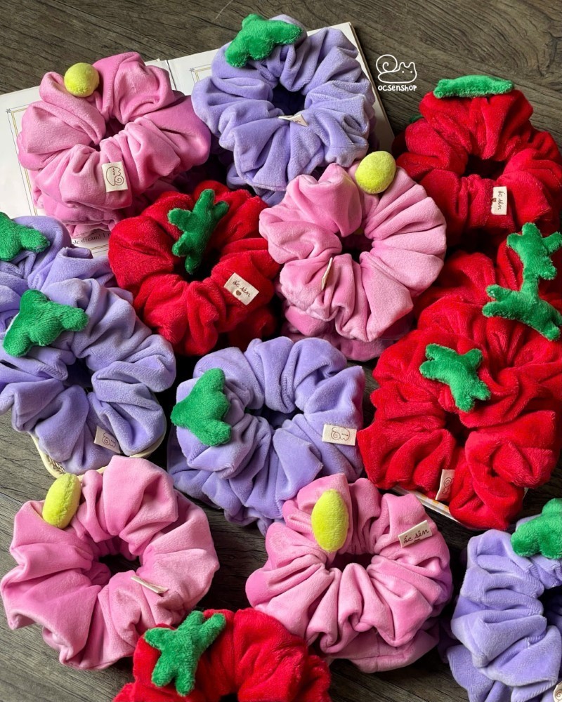 Scrunchie bông Ốc sên